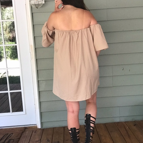 Sale! Boho Vibes Loose Off The Shoulder Dress - Picture 6 of 6